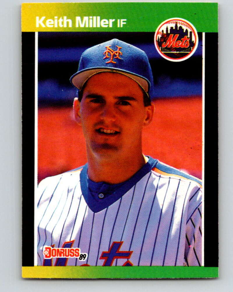 1989 Donruss #623 Keith Miller DP Mint New York Mets Image 1