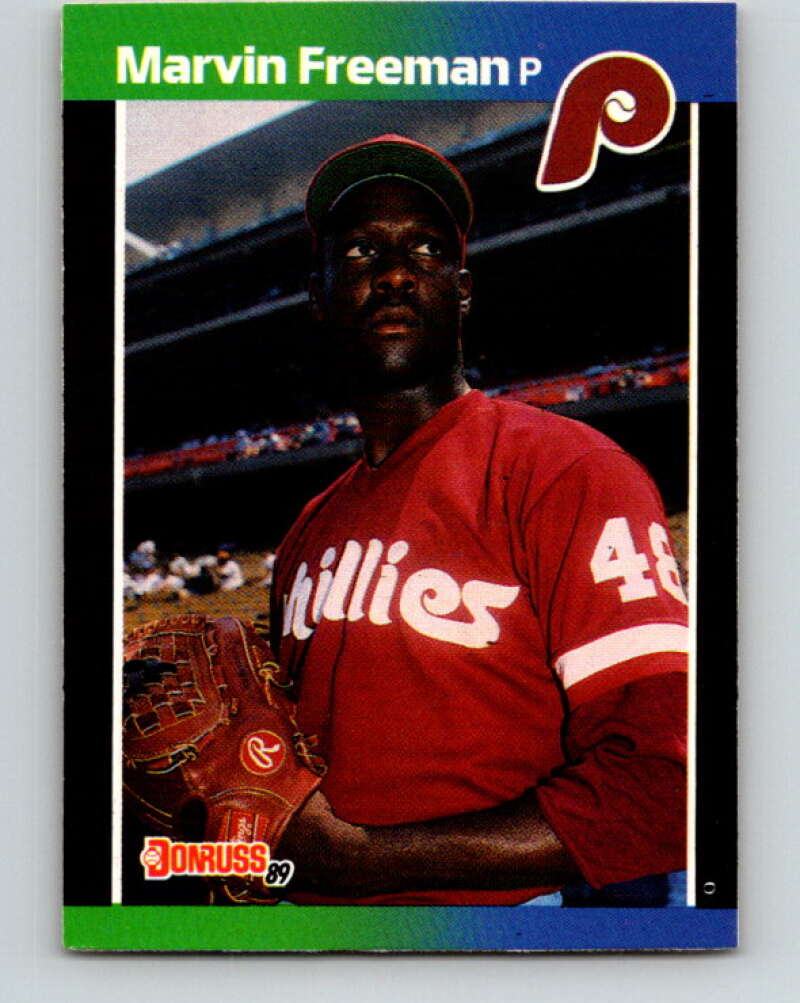 1989 Donruss #631 Marvin Freeman DP Mint Philadelphia Phillies Image 1