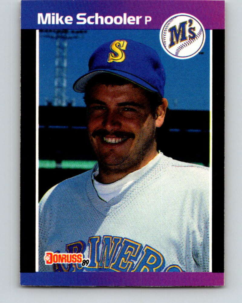 1989 Donruss #637 Mike Schooler Mint Seattle Mariners Image 1