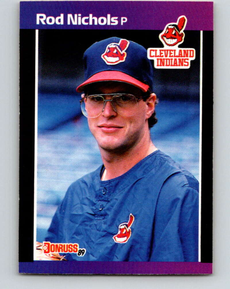 1989 Donruss #649 Rod Nichols Mint RC Rookie Cleveland Indians Image 1