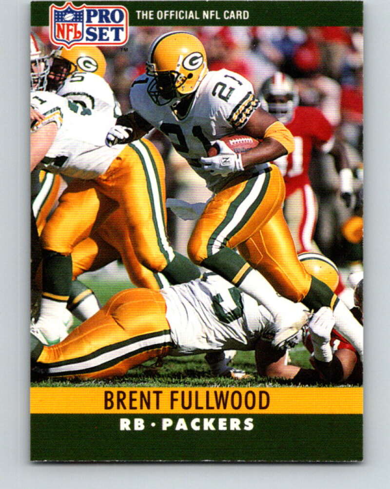 1990 Pro Set #107 Brent Fullwood Mint Green Bay Packers Image 1