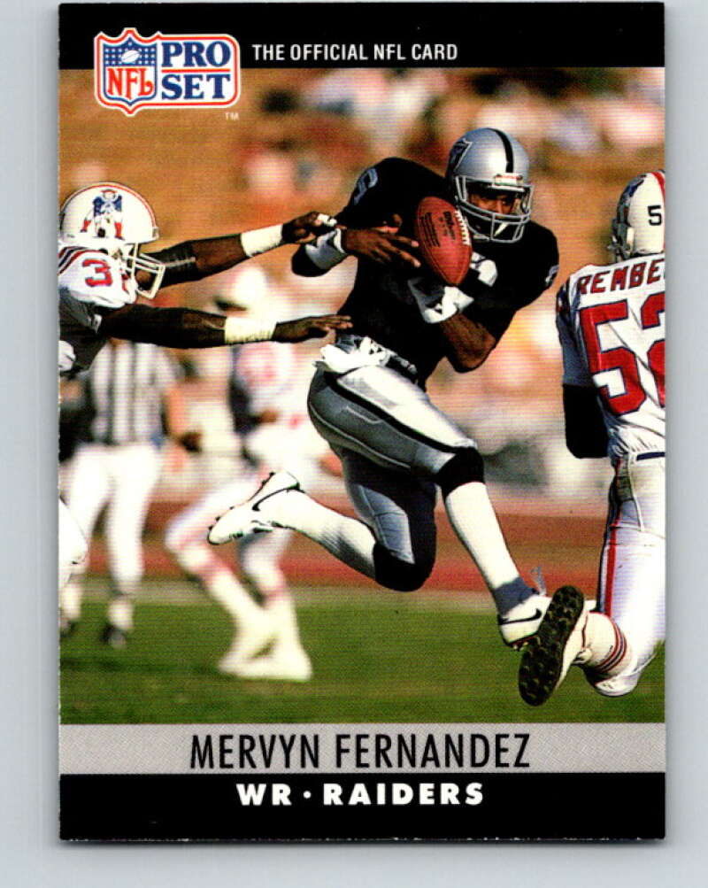 1990 Pro Set #152 Mervyn Fernandez Mint Los Angeles Raiders Image 1