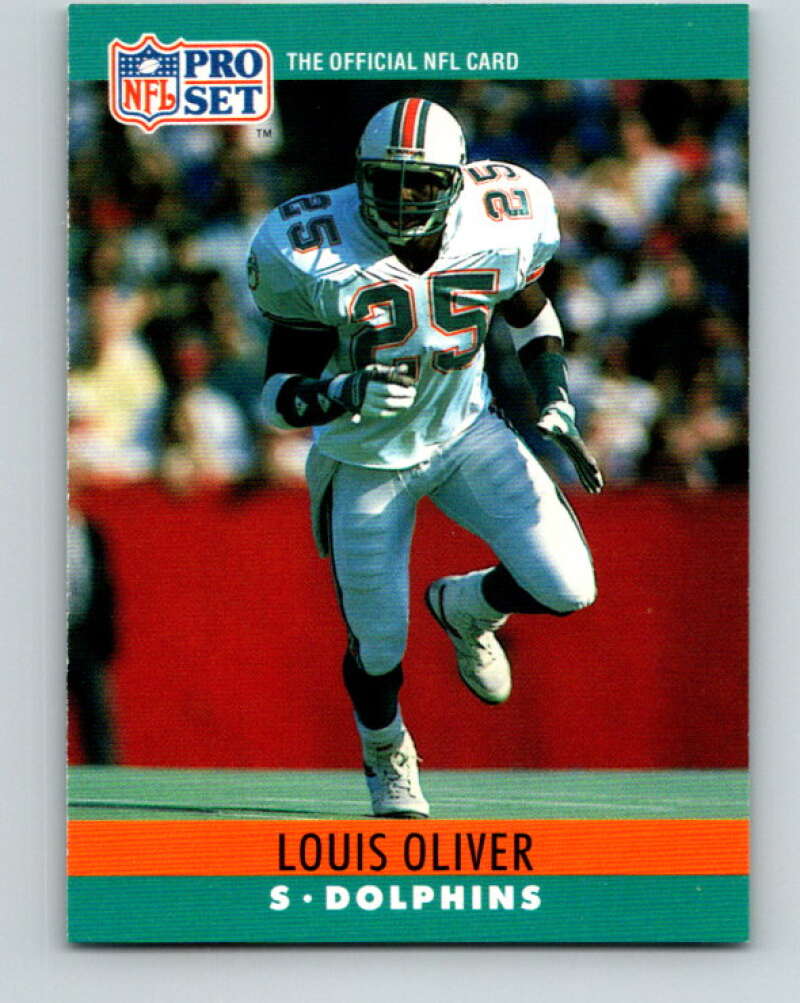 Louis Oliver - Dolphins #215 Score 1990 NFL Football Trading Card