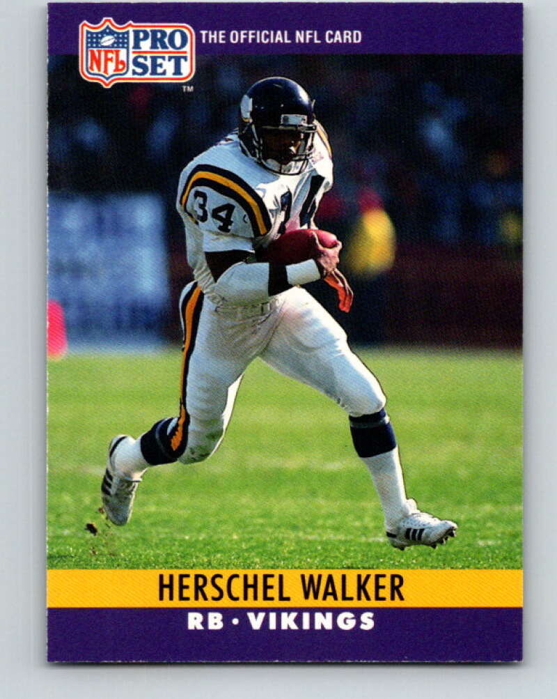 1990 Pro Set #197 Herschel Walker Mint Minnesota Vikings Image 1