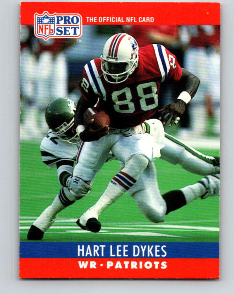 1990 Pro Set #202 Hart Lee Dykes Mint New England Patriots Image 1