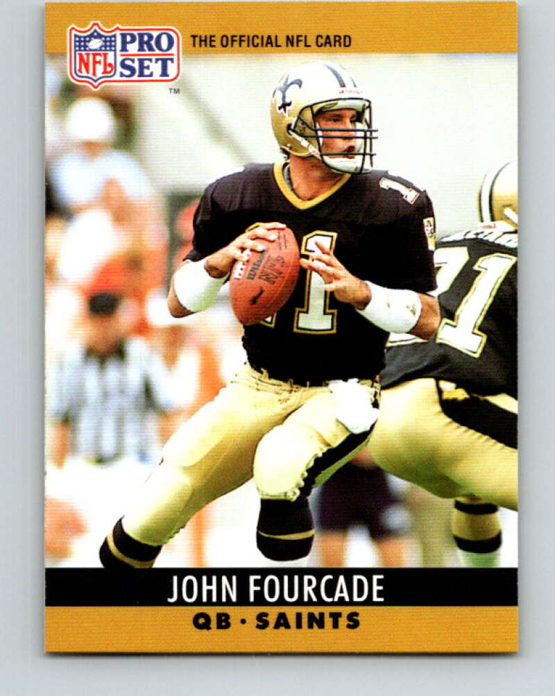 1990 Pro Set #212 John Fourcade Mint New Orleans Saints Image 1