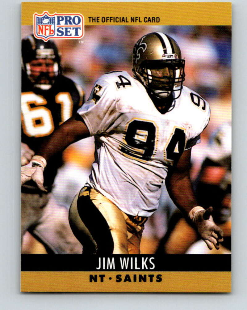 1990 Pro Set #220 Jim Wilks Mint New Orleans Saints Image 1