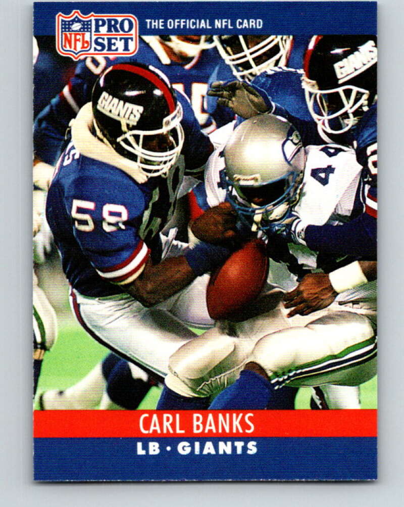 1990 Pro Set #223 Carl Banks Mint New York Giants Image 1