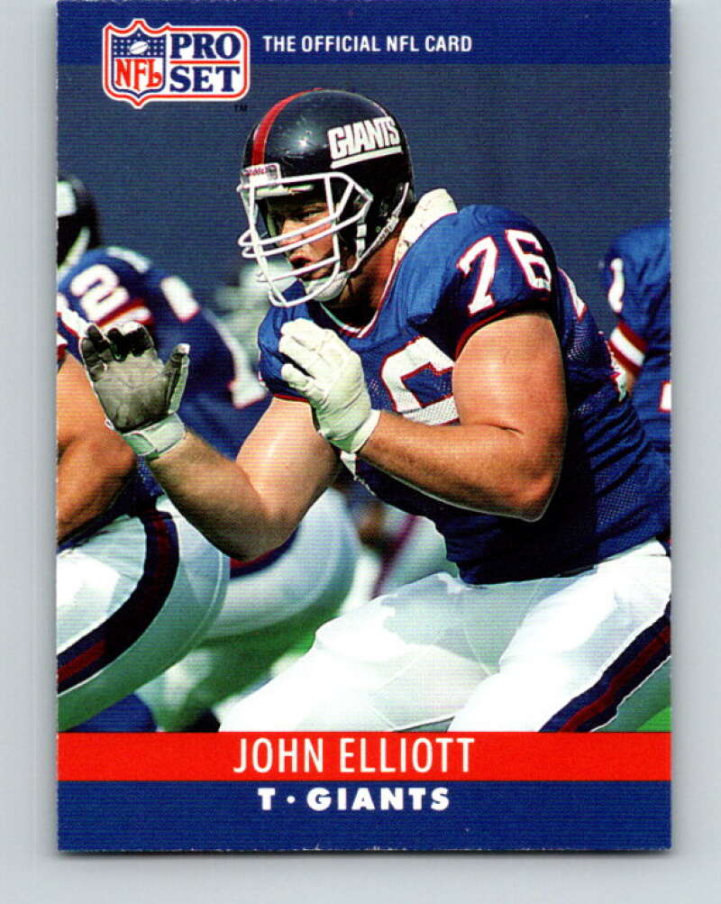 1990 Pro Set #224 John Elliott Mint New York Giants Image 1