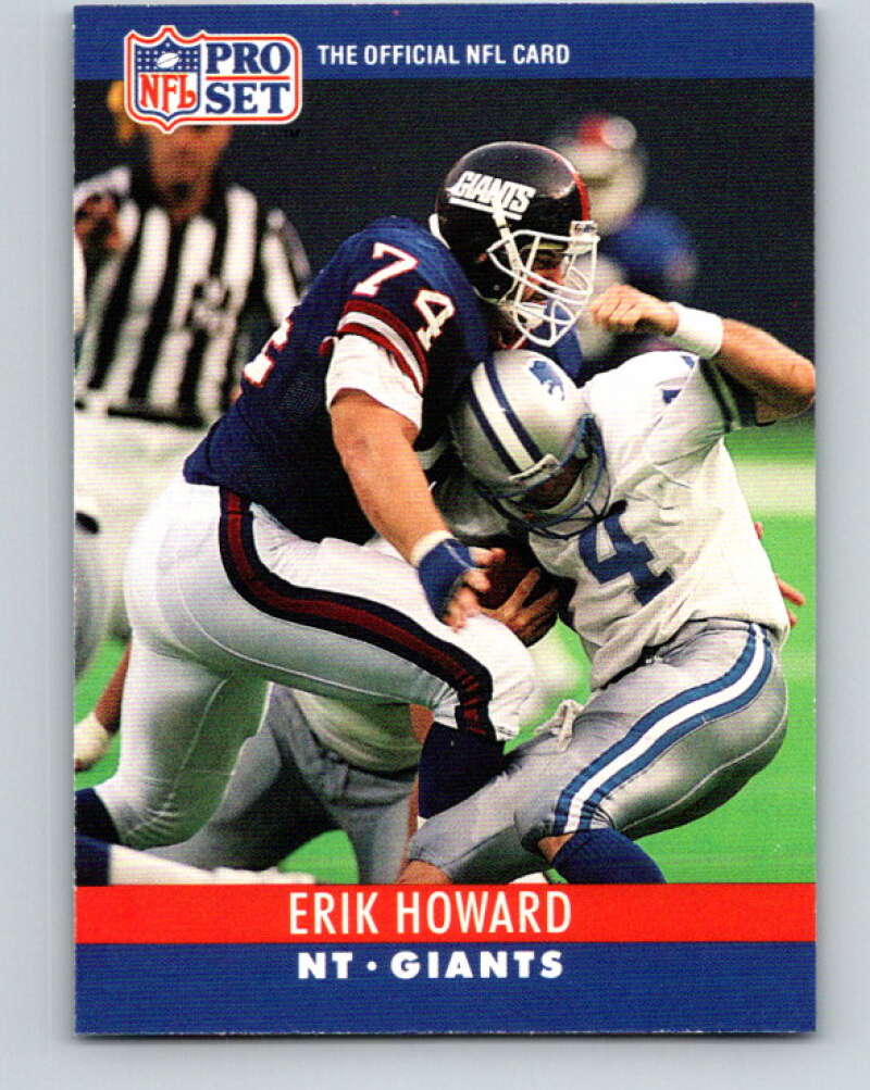 1990 Pro Set #225 Erik Howard Mint New York Giants Image 1