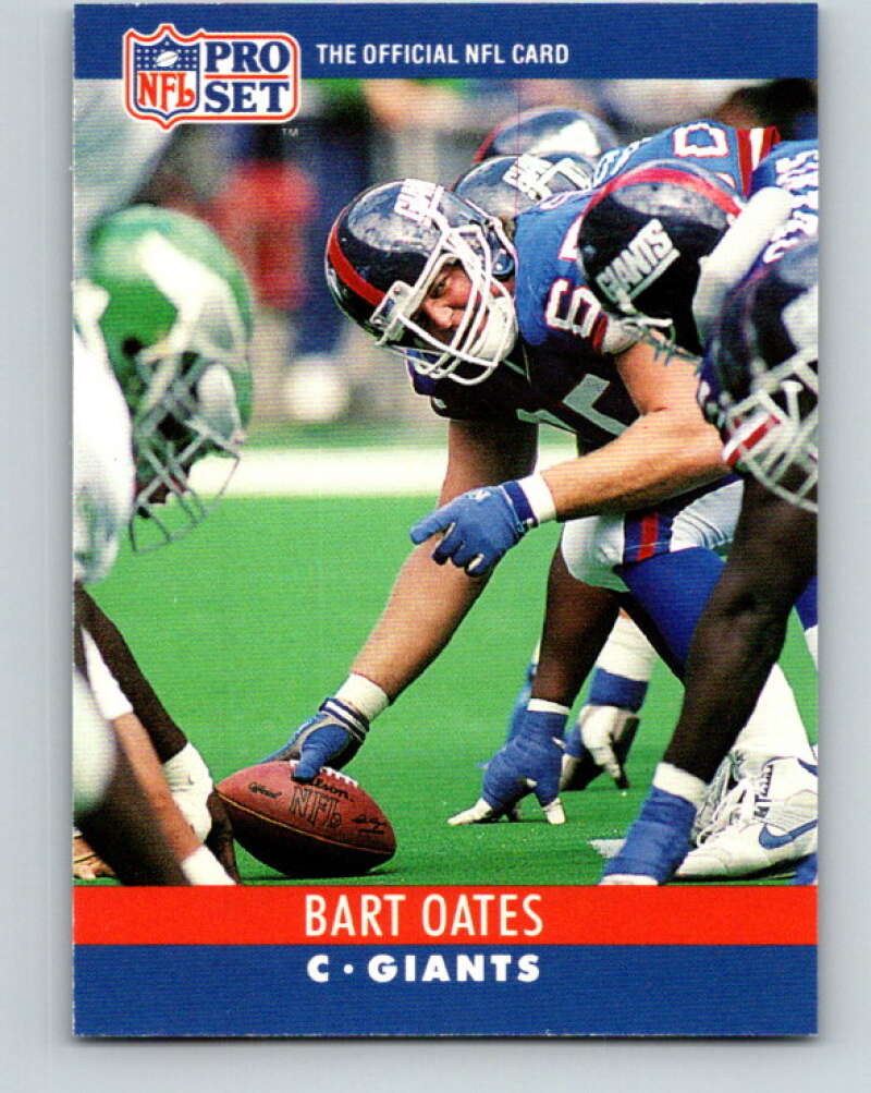 1990 Pro Set #229 Bart Oates Mint New York Giants Image 1
