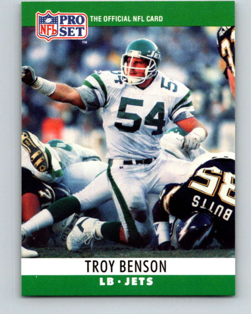 1990 Pro Set #233 Troy Benson Mint New York Jets Image 1