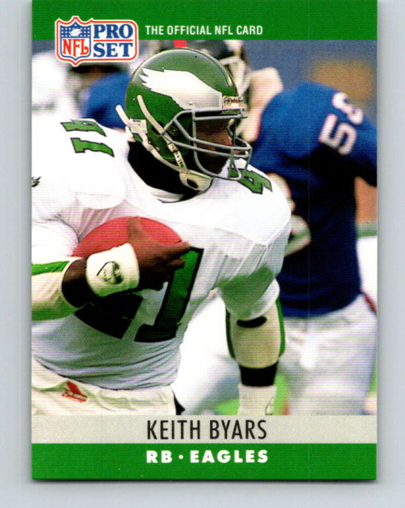 1990 Pro Set #245 Keith Byars Mint Philadelphia Eagles Image 1