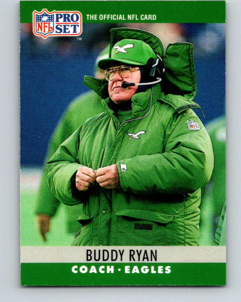1990 Pro Set #253 Buddy Ryan Mint Philadelphia Eagles Image 1