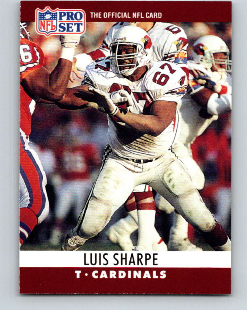 1990 Pro Set #261 Luis Sharpe Mint Phoenix Cardinals Image 1