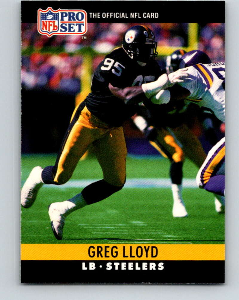 1990 Pro Set #272 Greg Lloyd Mint Pittsburgh Steelers Image 1