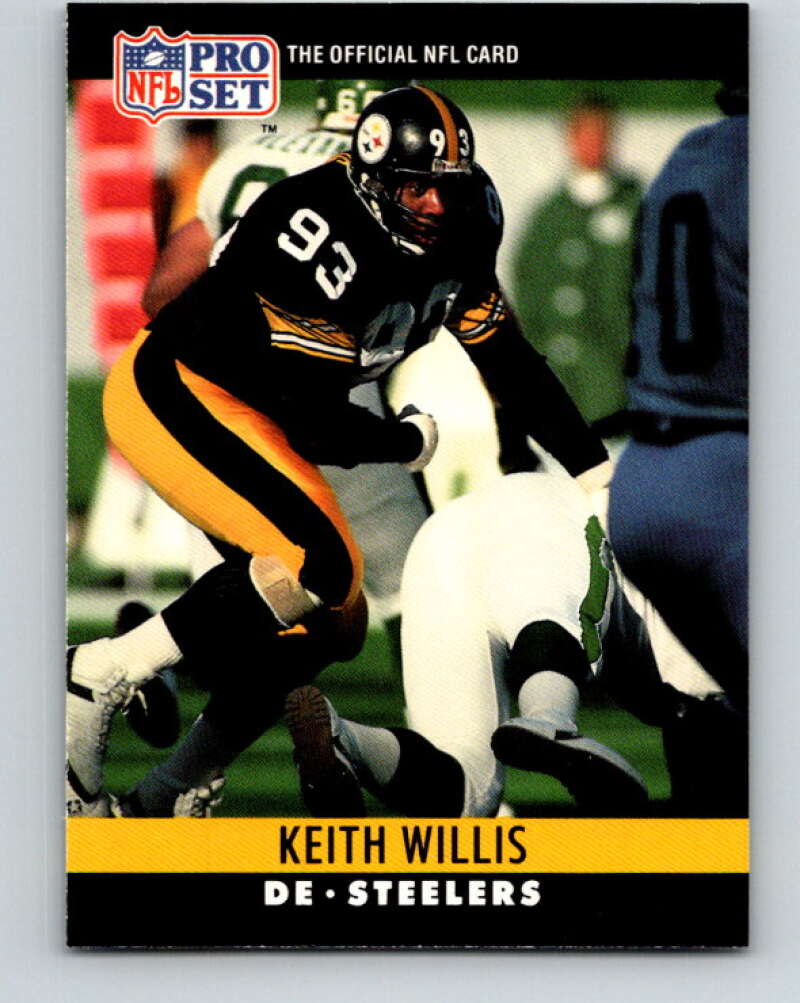 1990 Pro Set #273 Keith Willis Mint Pittsburgh Steelers Image 1