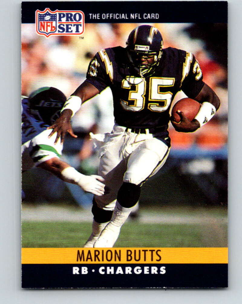 1990 Pro Set #276 Marion Butts Mint San Diego Chargers Image 1