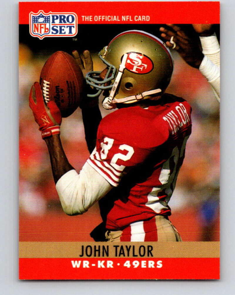 1990 Pro Set #297 John Taylor Mint San Francisco 49ers Image 1