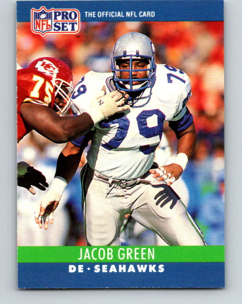 1990 Pro Set #301 Jacob Green Mint Seattle Seahawks Image 1