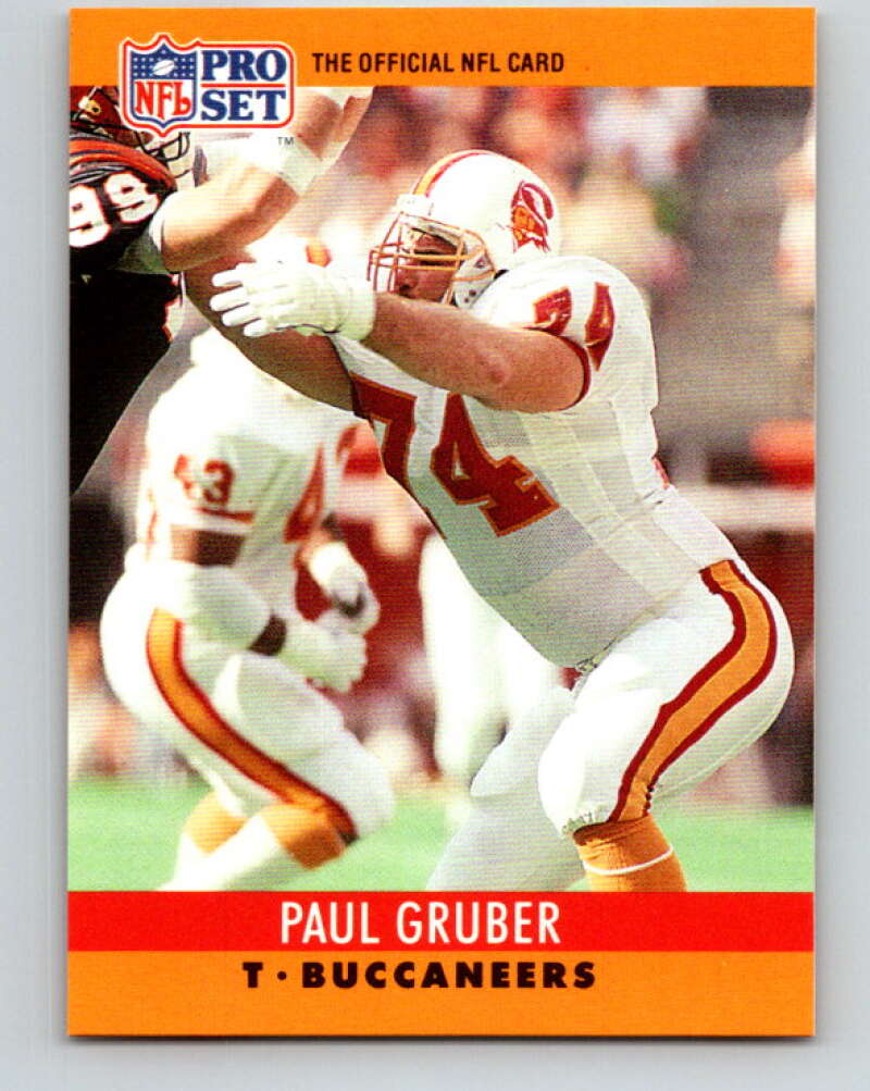 1990 Pro Set #310 Paul Gruber Mint Tampa Bay Buccaneers Image 1