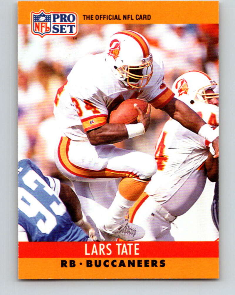 1990 Pro Set #317 Lars Tate Mint Tampa Bay Buccaneers Image 1