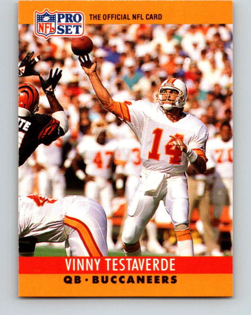 1990 Pro Set #318 Vinny Testaverde Mint Tampa Bay Buccaneers Image 1