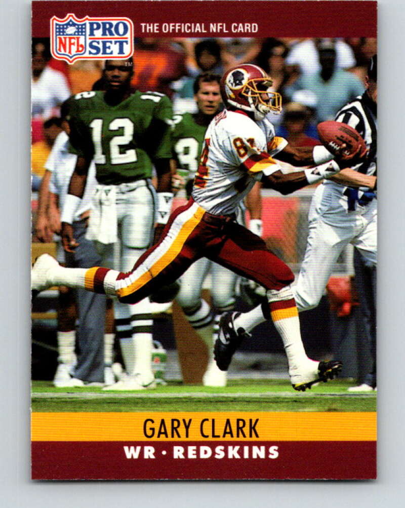 1990 Pro Set #321 Gary Clark Mint Washington Redskins Image 1