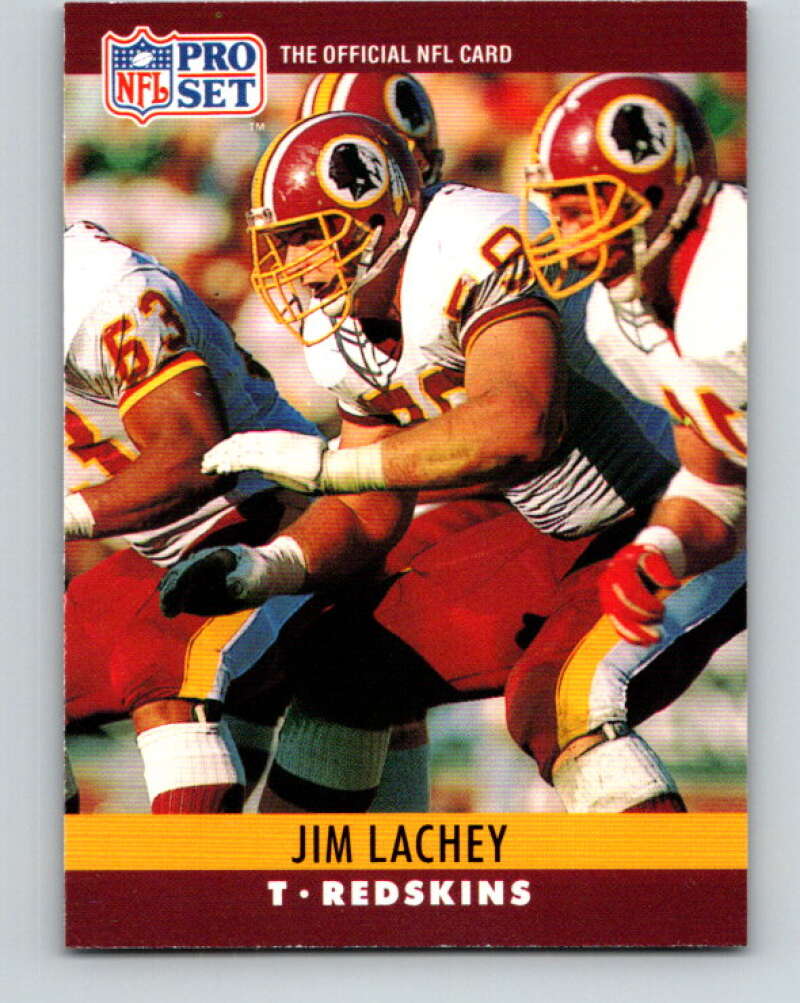 1990 Pro Set #324 Jim Lachey Mint Washington Redskins Image 1