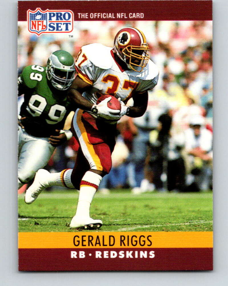 1990 Pro Set #329 Gerald Riggs Mint Washington Redskins Image 1