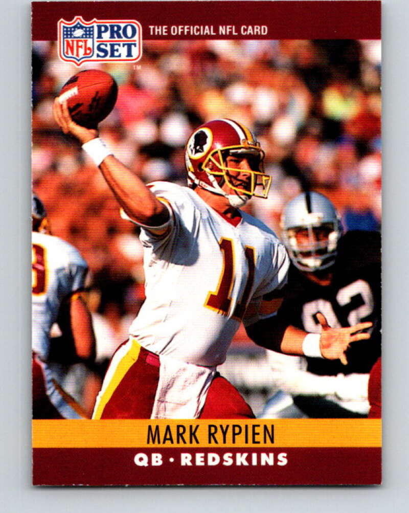 1990 Pro Set #330 Mark Rypien Mint Washington Redskins Image 1