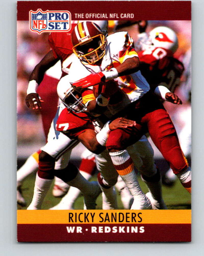 1990 Pro Set #331 Ricky Sanders Mint Washington Redskins Image 1
