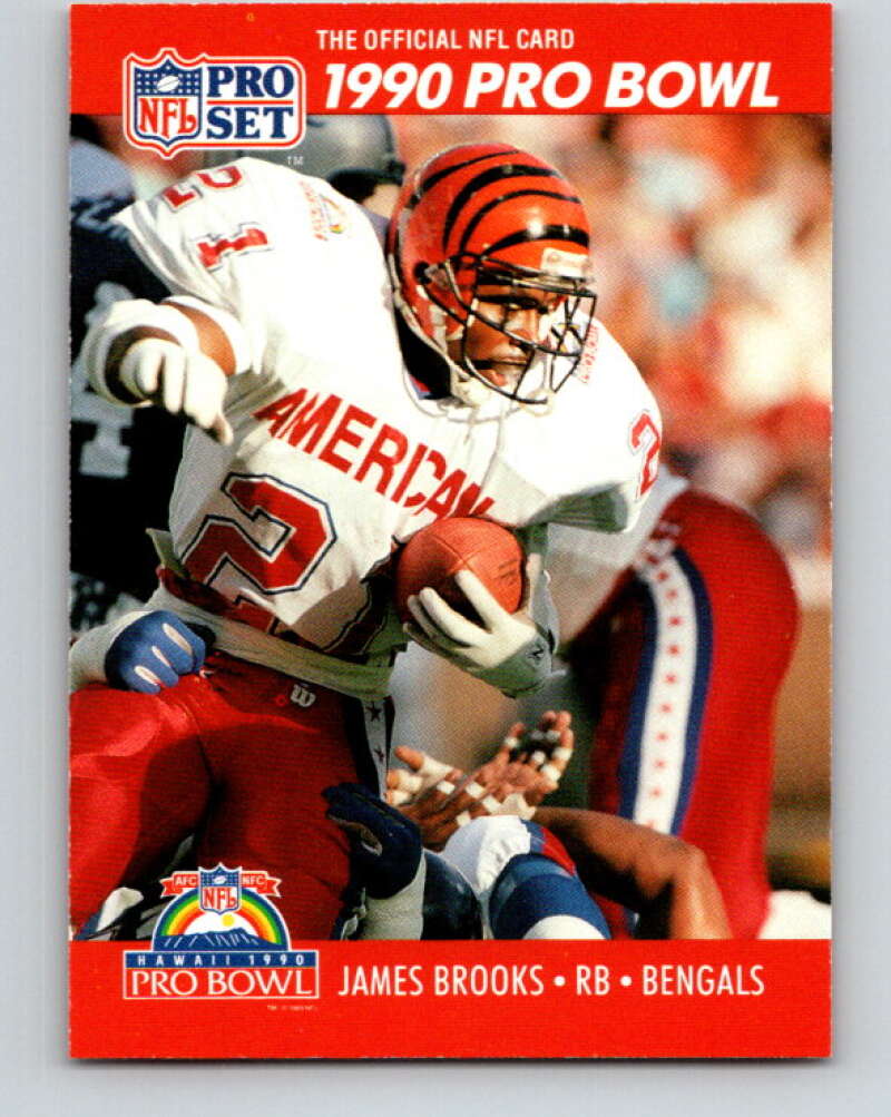 1990 Pro Set #336 James Brooks Mint Cincinnati Bengals Image 1