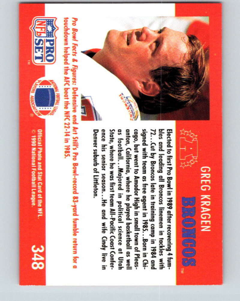 1990 Pro Set #347 Mike Johnson Mint Cleveland Browns Image 2