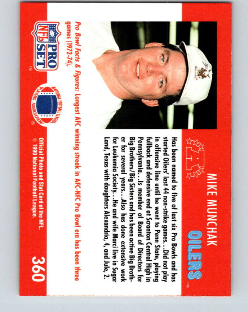 1990 Pro Set #359 Warren Moon Mint Houston Oilers Image 2