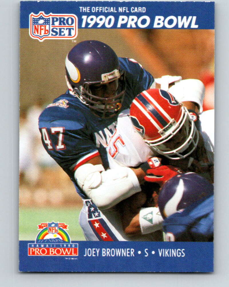 1990 Pro Set #382 Joey Browner Mint Minnesota Vikings Image 1
