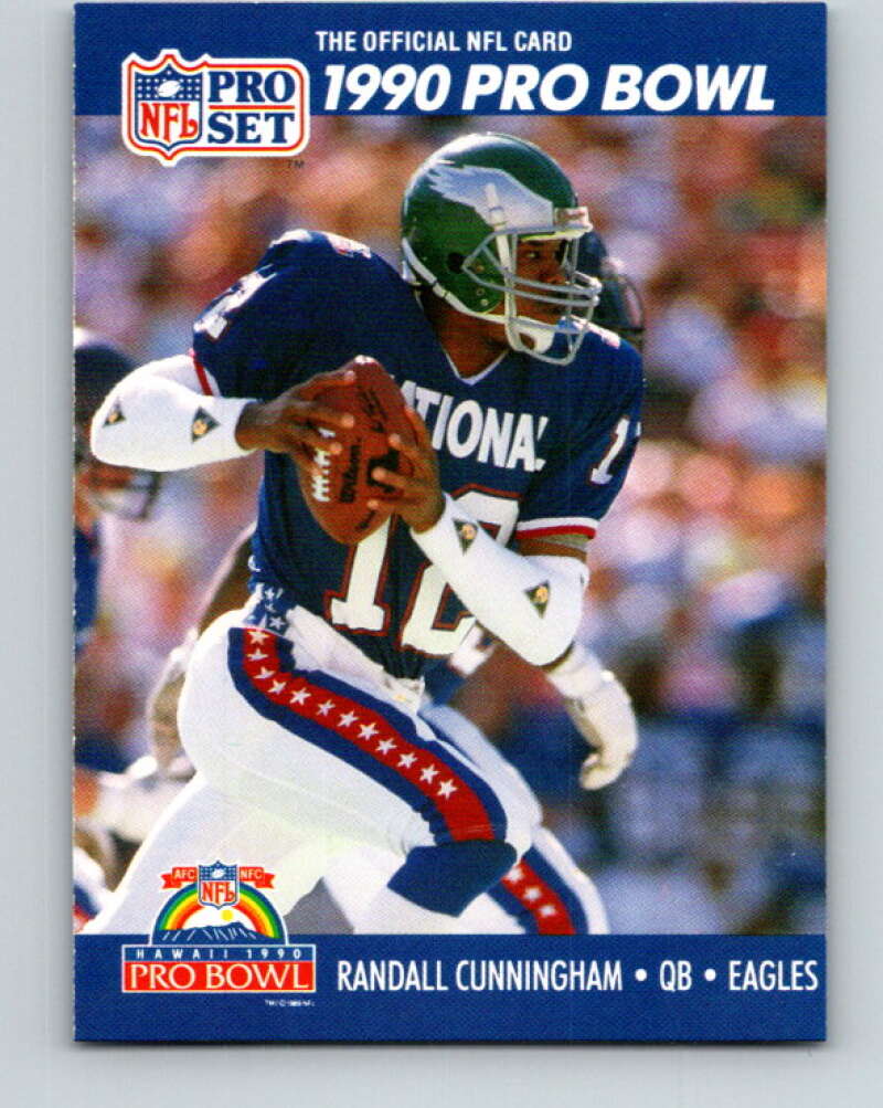 1990 Pro Set #386 Randall Cunningham Mint Philadelphia Eagles Image 1