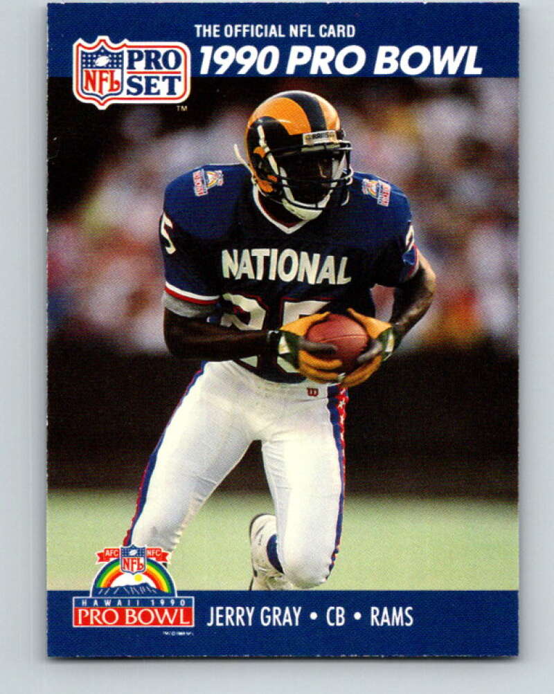 1990 Pro Set #391 Jerry Gray Mint Los Angeles Rams Image 1