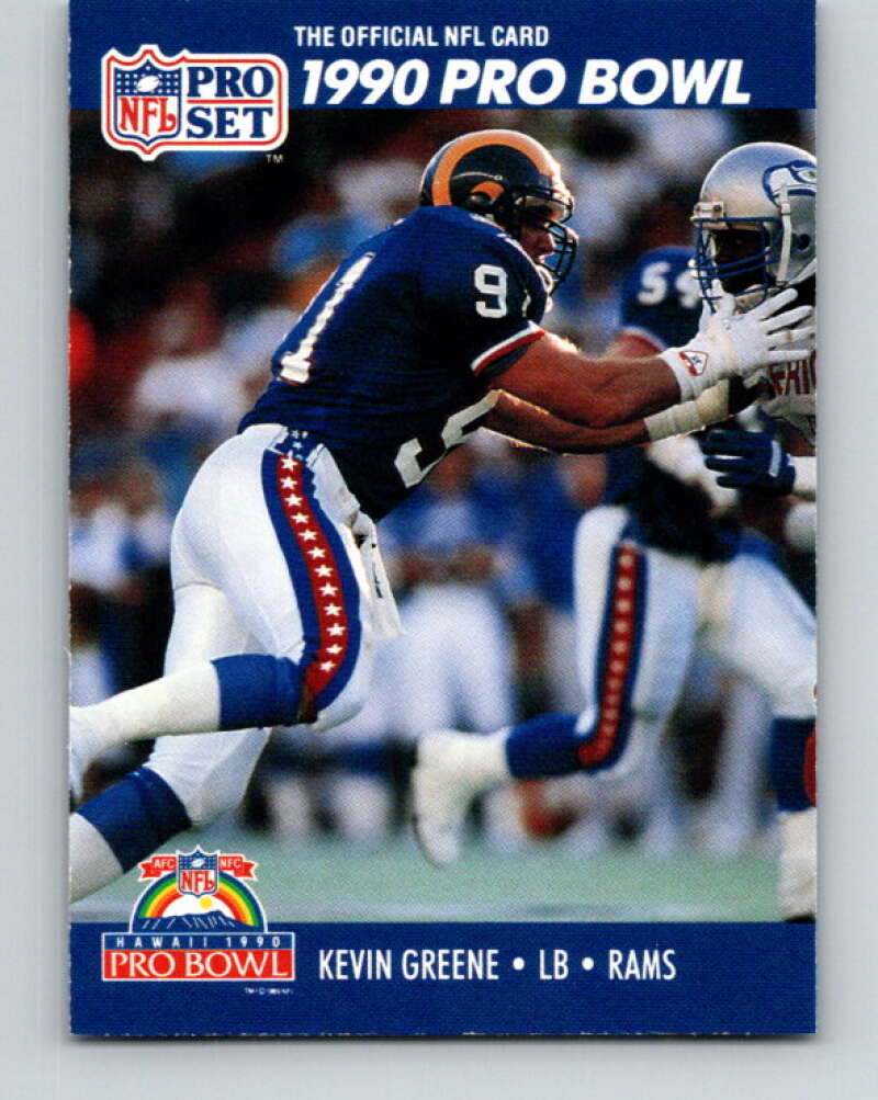 1990 Pro Set #392 Kevin Greene Mint Los Angeles Rams Image 1