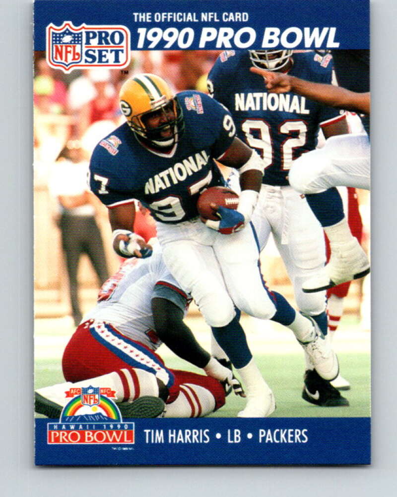 1990 Pro Set #393 Tim Harris Mint Green Bay Packers Image 1
