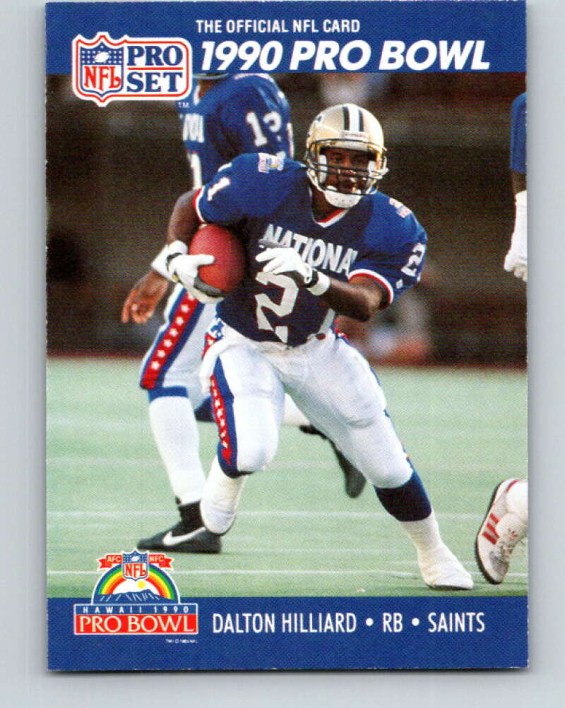 1990 Pro Set #395 Dalton Hilliard Mint New Orleans Saints Image 1