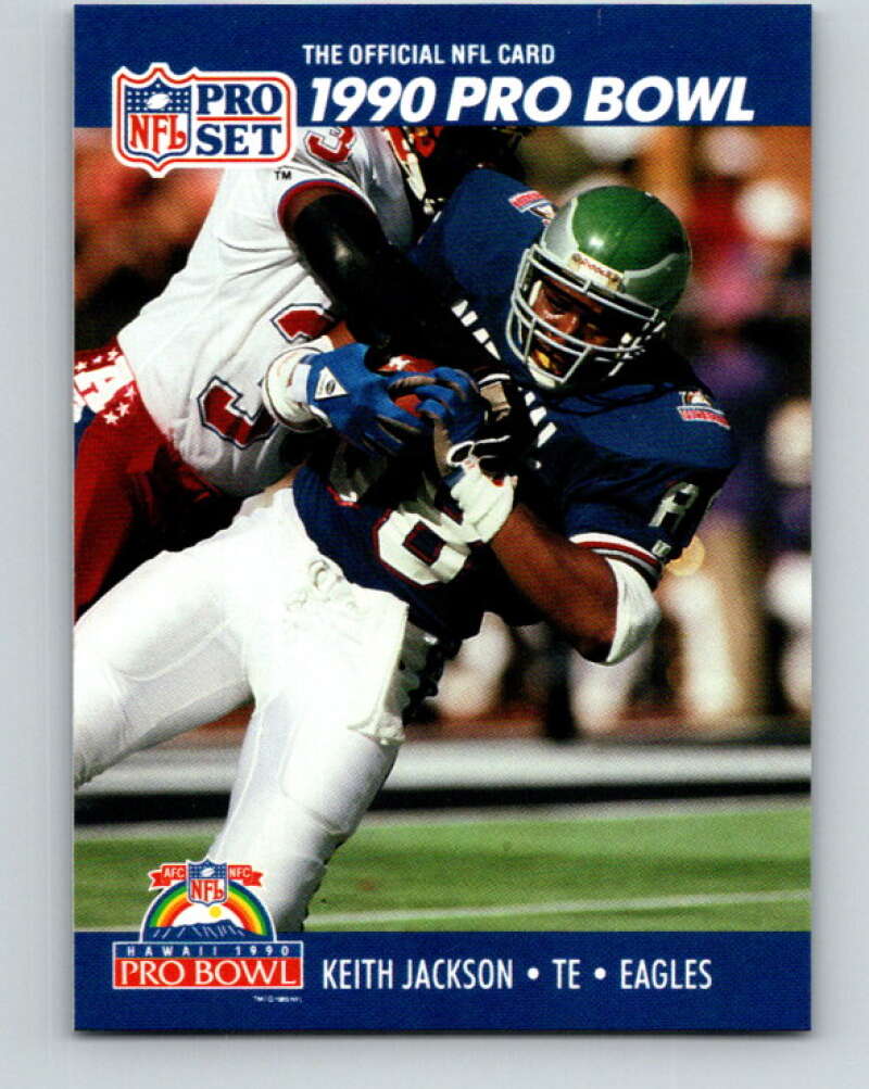 1990 Pro Set #396 Keith Jackson Mint Philadelphia Eagles Image 1