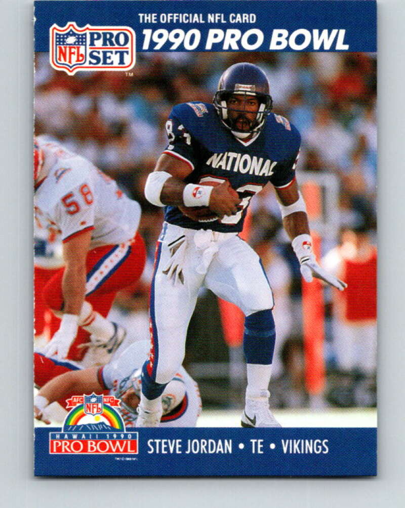 1990 Pro Set #398 Steve Jordan Mint Minnesota Vikings Image 1