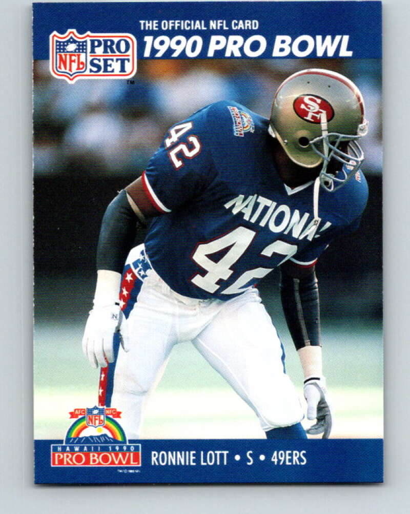 1990 Pro Set #400 Ronnie Lott Mint San Francisco 49ers