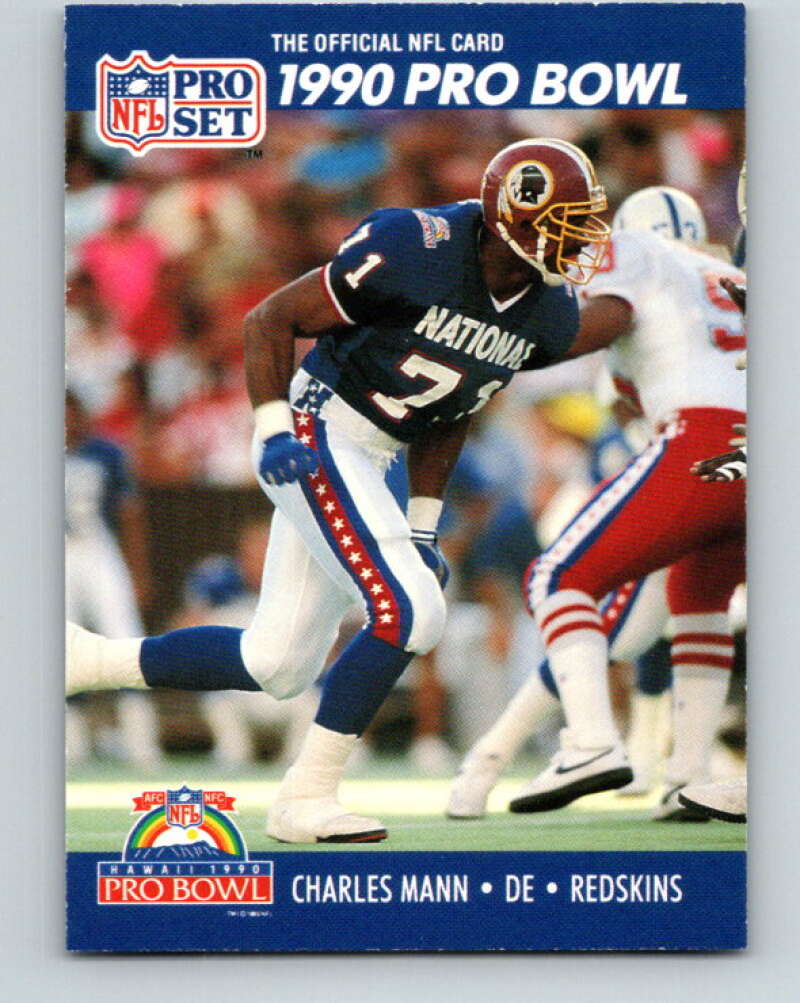1990 Pro Set #402 Charles Mann Mint Washington Redskins Image 1
