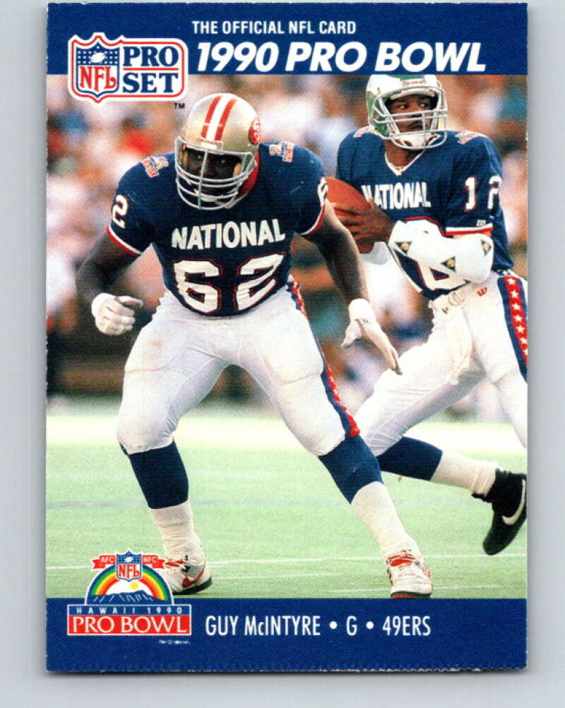 1990 Pro Set #405 Guy McIntyre Mint San Francisco 49ers Image 1