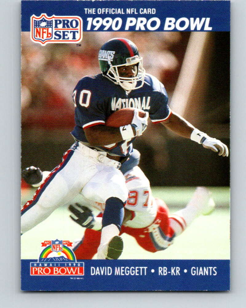 1990 Pro Set #406 Dave Meggett Mint New York Giants Image 1