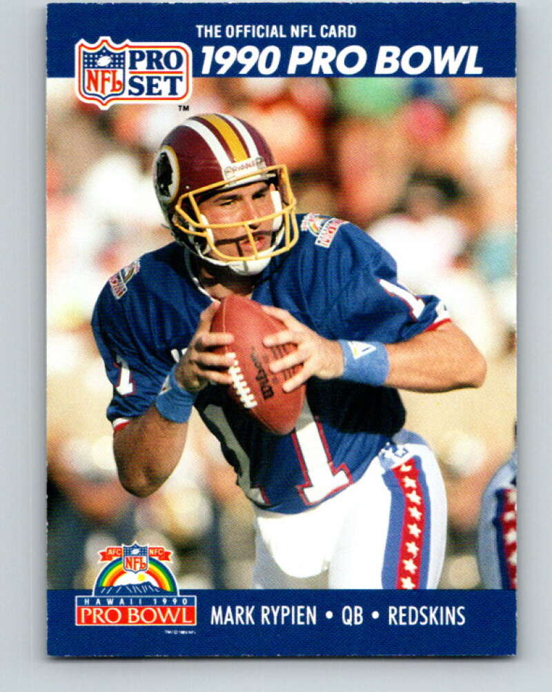 1990 Pro Set #412 Mark Rypien Mint Washington Redskins Image 1