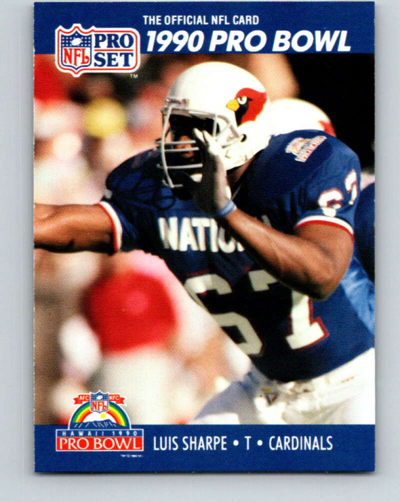 1990 Pro Set #414 Luis Sharpe Mint Phoenix Cardinals Image 1