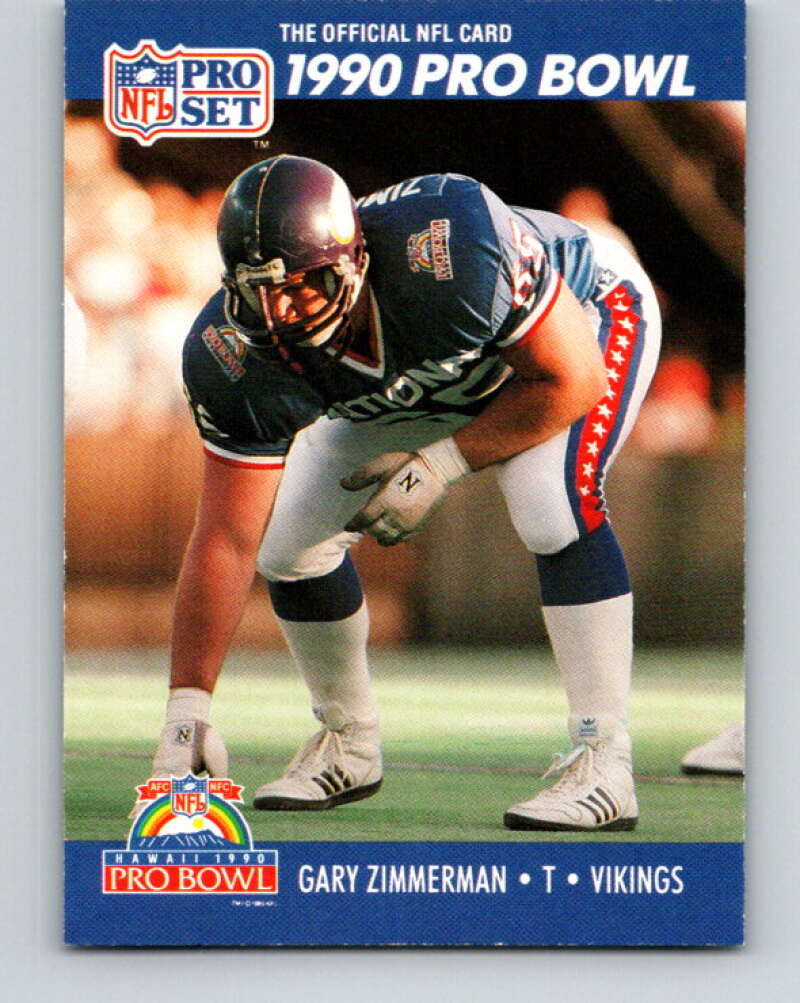 1990 Pro Set #425 Gary Zimmerman Mint Minnesota Vikings Image 1
